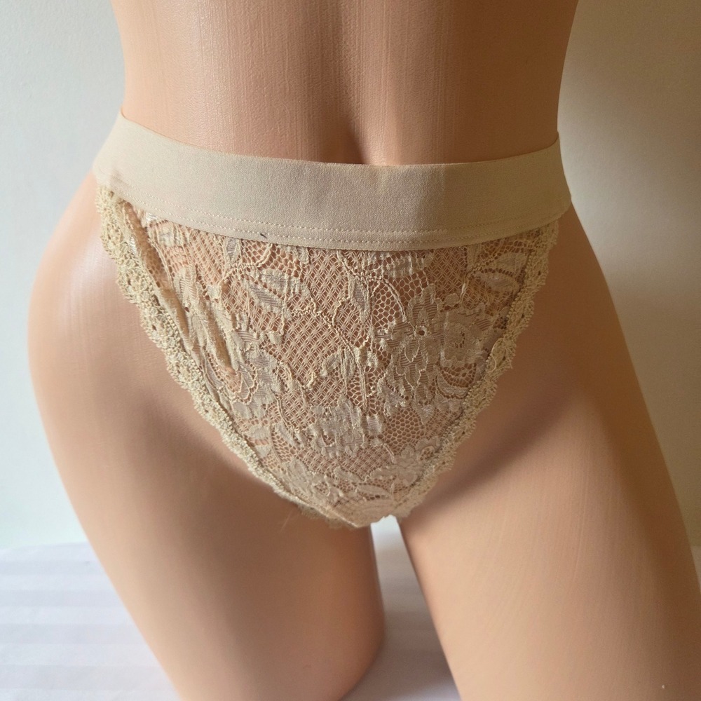 Cosabella Never Say‎ Never Extended G-String Lace Thong Blush Pink 18/22